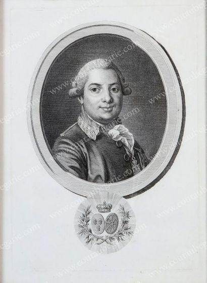 BERTRAND Noël-François (1784-1852) 
Portrait du comte de Provence, futur Louis XVIII,...
