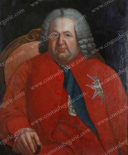 Ecole étrangère du XVIIIe siècle 
Portrait de Stanislas Ier, roi de Pologne (1677-1766),...