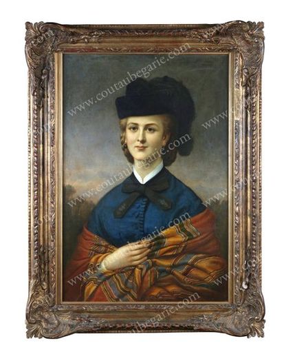 ALOPHE (Menut) Marie-Alexandre (1811-1883) 
Portrait de la reine Marie de Naples,...
