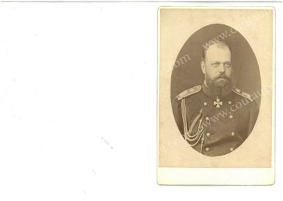 null ALEXANDRE III, empereur de Russie (1845-1894).
Portrait photographique le représentant...