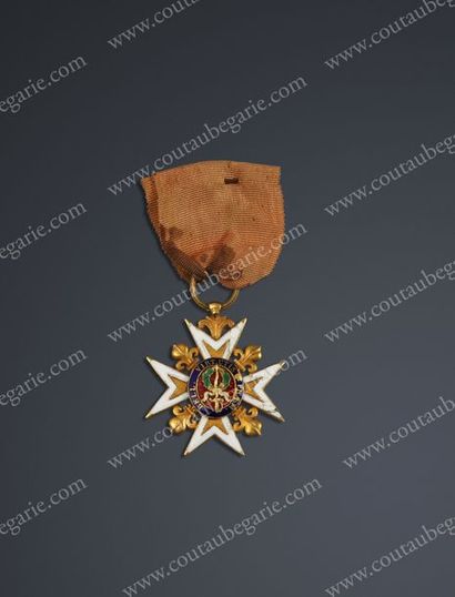 null ORDRE ROYAL ET MILITAIRE DE SAINT-LOUIS (France).
Croix de chevalier, décernée...