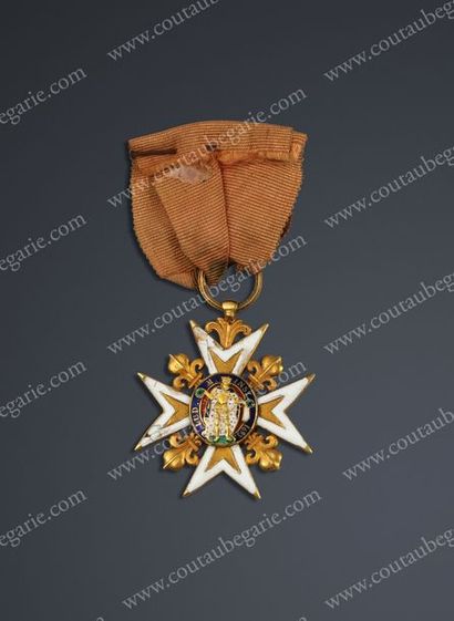 null ORDRE ROYAL ET MILITAIRE DE SAINT-LOUIS (France).
Croix de chevalier, décernée...