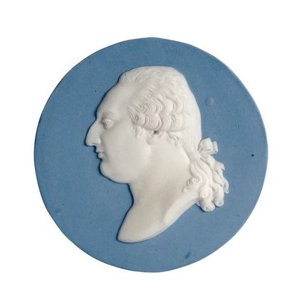 null Louis XVI, roi de France. Médaillon rond, représentant un portrait de profil...