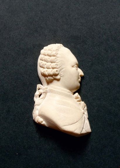 null Louis XVI, roi de France. Profil en os le représentant à l'époque où il est...