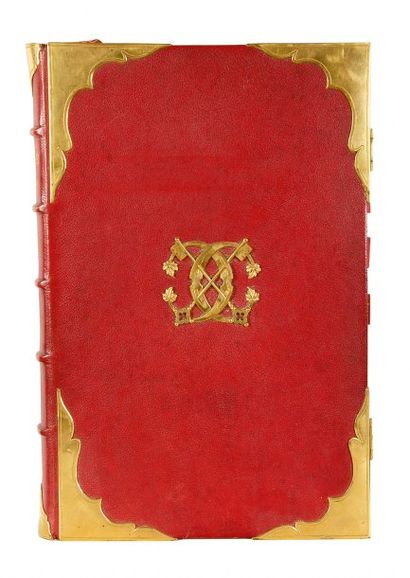 null Missale Romanum, publié par Paul Duchemin, Sens, 1845, grand in-folio, 526 pages...