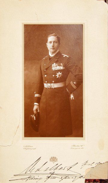 AUTRCHE-ALLEMAGNE-BELGIQUE Adalbert, prince de Prusse (1884-1948), fils de Guillaume...