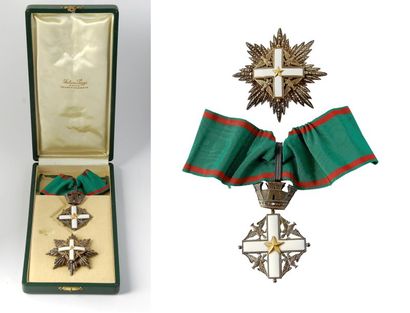 null Ordre National du Mérite (Italie). Ensemble complet de grand officier, comprenant...