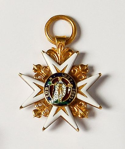 null Croix de Chevalier de l'Ordre de Saint Louis, en or, sans ruban. TTB. Époque...