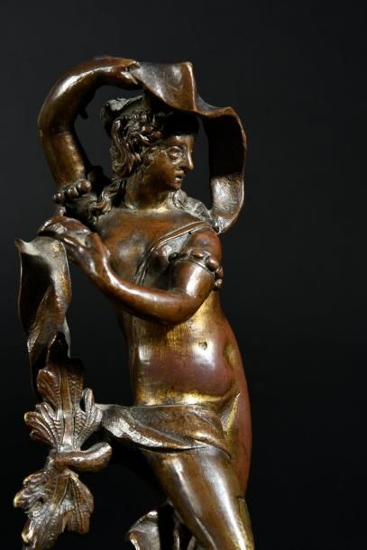 Entourage de Girolamo Campagna (1549-1625) 
Amphitrite.
Groupe en bronze ciselé et...