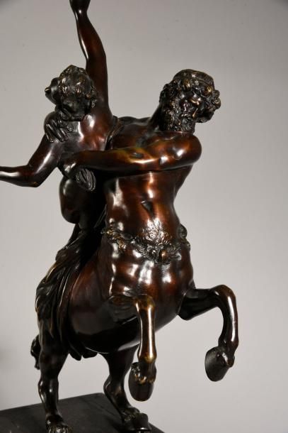 Jean Bologne, dit Giambologna (1529 - 1608) D'après 
L'enlèvement de Déjanire.
Bronze...