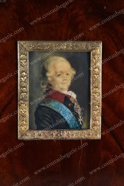 null L'empereur Paul Ier de Russie (1754-1801)
Portrait miniature, de forme rectangulaire,...