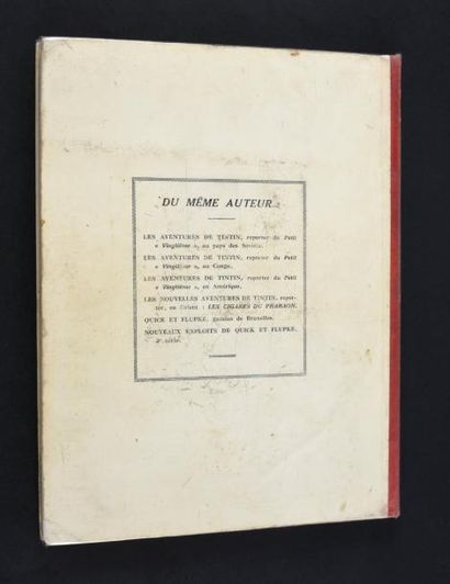 HERGÉ 
TINTIN 04.
Les Cigares du Pharaon. P6
Edition originale en noir et blanc....