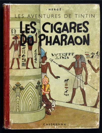 HERGÉ 
TINTIN 04.
Les cigares du pharaon. A18.
Édition dite « Grande image », non...