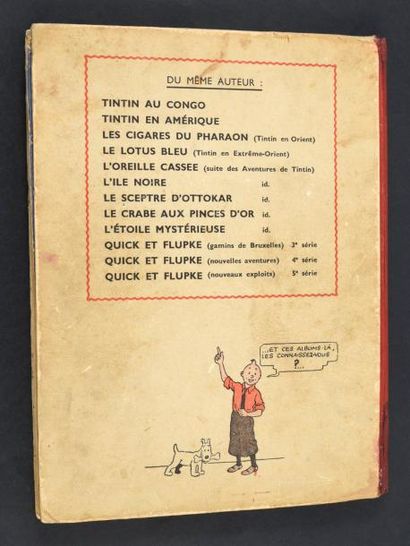 HERGÉ 
TINTIN 08. LE SCEPTRE D'OTTOKAR. A18.
Édition dite « Grande image », non rééditée....