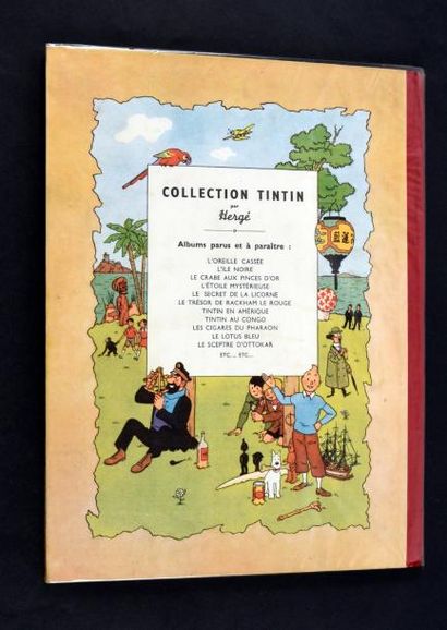 HERGÉ TINTIN 08. Le sceptre d'Ottokar. B1.
Edition originale couleurs (1947). Dos...