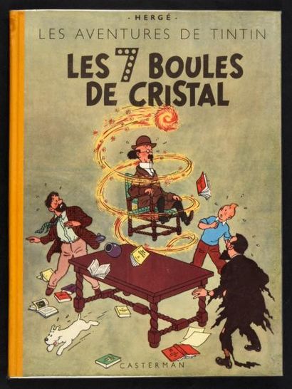 HERGÉ TINTIN 13. Les 7 boules de cristal. B2
Edition originale B 2 de 1948 - Dos...