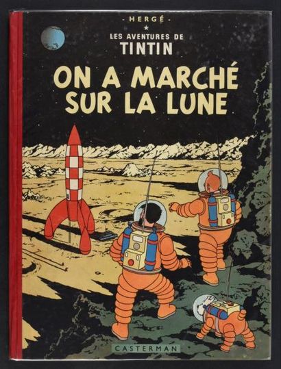 HERGÉ TINTIN 17. On a marché sur la lune. B11. 1954. Edition originale française.
Sublime...