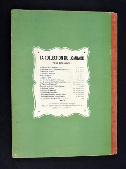 JACOBS 
Blake et Mortimer 05. La Marque jaune.
Edition originale belge de 1956 (avec...