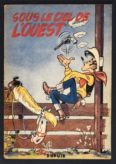 MORRIS 
Lucky Luke 04. Sous le ciel de l'Ouest, édition originale de 1952. Très bon...