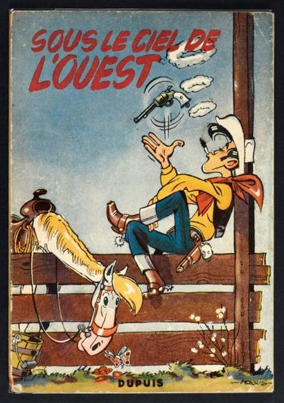 MORRIS 
Lucky Luke 04. Sous le ciel de l'Ouest, édition originale de 1952. Très bon...