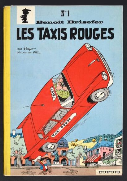 PEYO 
Benoît Brisefer 01. Les taxis rouges.
Edition originale Dupuis. Album en très...
