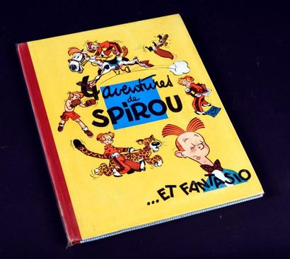 FRANQUIN 
SPIROU 01. 4 aventures de Spirou,
Re 1956, 4e plat bleu. Couleurs du premier...
