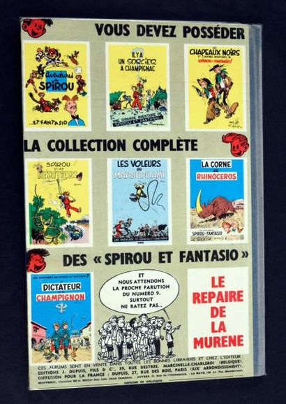 FRANQUIN 
Spirou 08. La Mauvaise tête, édition originale belge de 1956. Très bon...
