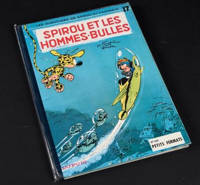 FRANQUIN 
Spirou 17. Spirou et les hommes-bulles, édition originale de 1964. Très...