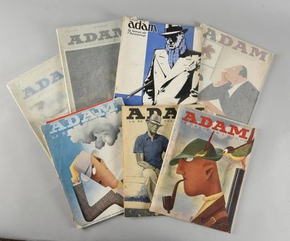 null Adam, la revue de l'Homme, sept numéros, 1930-1950, la plus fameuse revue consacrée...