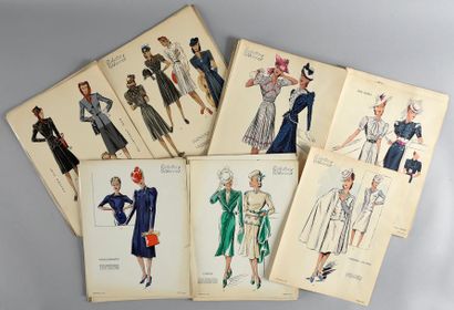 null Les Créations Parisiennes, trois numéros, 1939 et 1941, Bell, Paris. No 202...