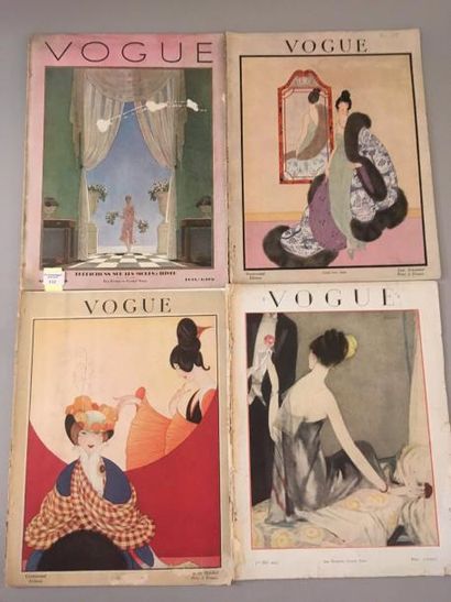 null Vogue, neuf numéros, édition continental principalement, 1917-1922, octobre...