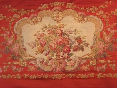 null Garniture pour un grand canapé de style Louis XV, fin du XIXe siècle, épais...