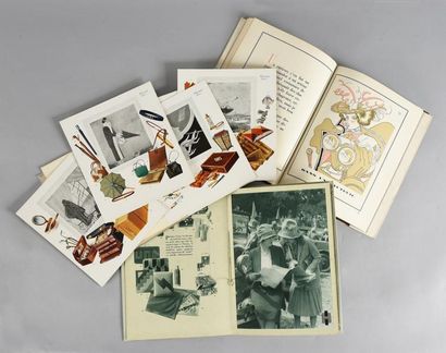 HERMES Trois catalogues commerciaux, 1928, Imprimerie Draeger. Album anniversaire...