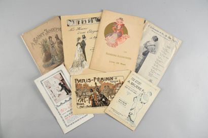 null [MODE]
Réunion neuf catalogues commerciaux de mode, Paris et province, 1880-1910...