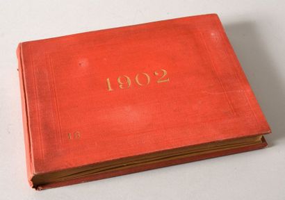 Neurdein Frères (XIX-XXe) et divers Souvenirs de la côte, 1902 Album rouge daté 1902...