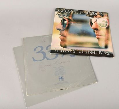 null Harrison, Georges 1976.
Thirty Three & 1/3. Album 33T dédicacé au stylo rouge...