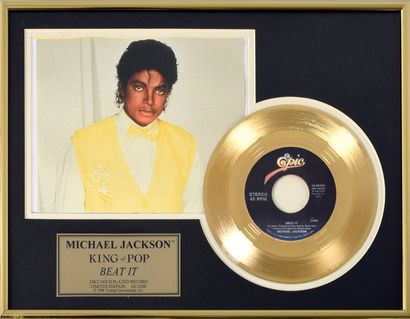 null Jackson, Michael 1998.
Disque d'or «King of the Pop» pour le titre «Beat It»....