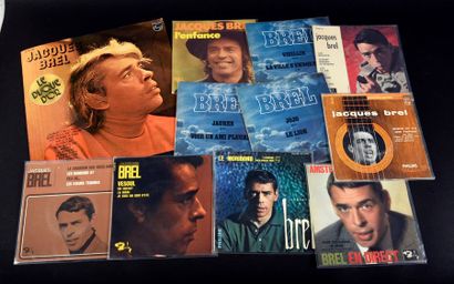 null Brel, Jacques
Une collection complète de 10 disques (45 tours) et 1 album (33...