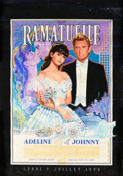 Johnny Hallyday 1990.
Ramatuelle. Adeline...