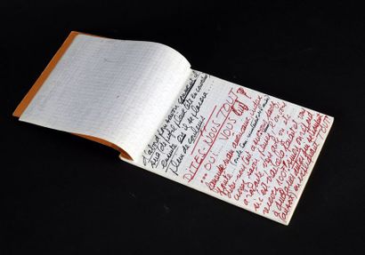 null Claude François 1977
Bloc Rhodia constitué de 24 pages manuscrites, en partie...