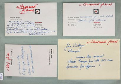 null François, Claude 1969.
10 cartes de correspondance envoyées par la poste à Claude...