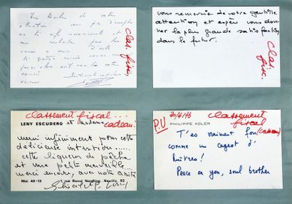 null François, Claude 1969.
10 cartes de correspondance envoyées par la poste à Claude...
