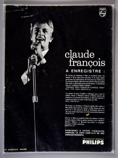 null François, Claude
Affiche originale Tournée 1974.
Photographie de Ben Simon.
Dimensions...