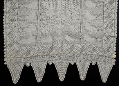 null Dentelle en tricot, collection Margaret Simeon, XIXe siècle.
Pièce de forme...