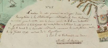 null Grands navigateurs et le lac de Nicaragua, vers 1805-1810
Rare éventail géographique....