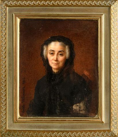 Cécile Villeneuve (1824-1901) 
Portrait de Stéphanie Oudinot de Reggio Baronne Hainguerlot...