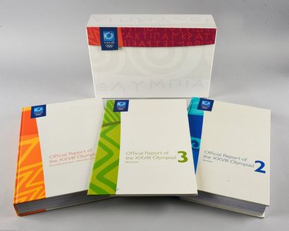 null Rapport officiel des XXVIIIème Jeux Olympiques d'été. Version anglaise 3 volumes...
