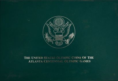 null Coffret de 8 pièces commémoratives des Jeux Olympiques d'Atlanta 1996. En argent...