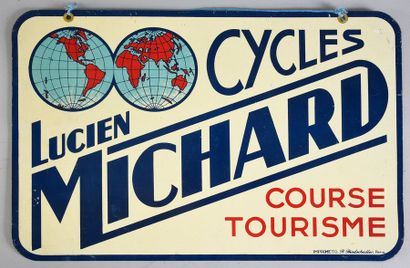null Vélo «Lucien Michard». Type course. Jantes bois, dérailleur Super Champion....