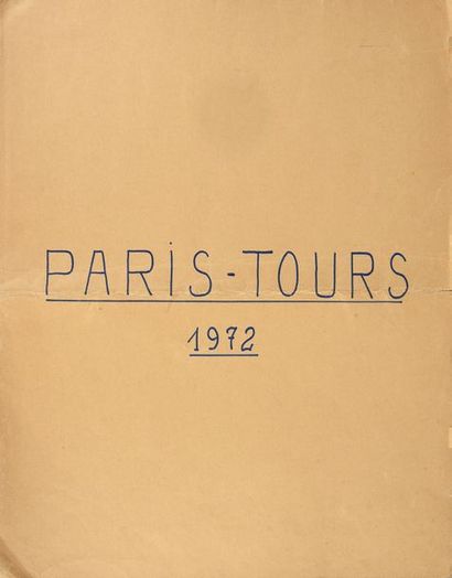 null Feuilles originales de contrôle des coureurs pour le départ du Paris-Tours 1972....